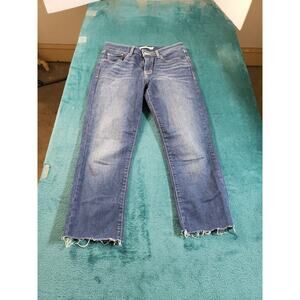 Levis 310 Jeans Sz 6 Womens Blue Pants Stretch Ladies Mid Rise Skinny Cropped